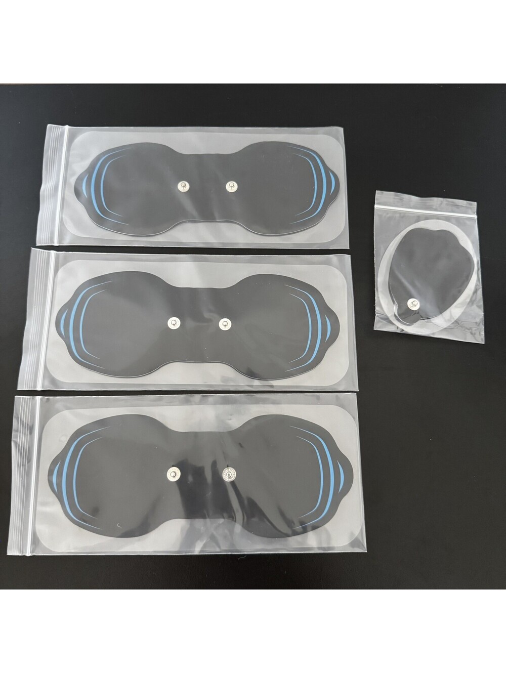 MASTOGO Tens Unit Wireless Electrode Pads, Replacement Pads Black